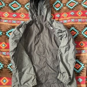 The North Face Charcoal and Gray Raincoat